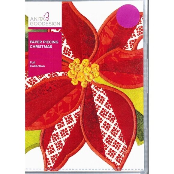 Anita Goodesign Paper Piecing Christmas Full Collection Embroidery Designs - Picture 1 of 10